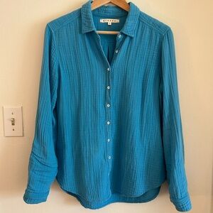 Xirena Scout Cotton Gauze Button Up Small